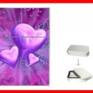 Purple Heart Love Hobby Flip Top Lighter + Box New Gift 032