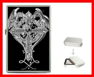 Cross Sign Dragon Hobby Flip Top Lighter + Box New Gift 041