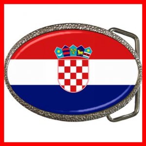 Croatia Flag Pan Slavic Patriotic Hobby Belt Buckle 015