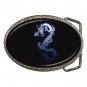 Blue Chinese Dragon Mystical Fantasy Belt Buckle 016