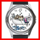 PET GROOMING CAT DOG BATH Round Metal Wrist Watch Unisex 166
