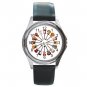 Guitars Circle Music Hobby Round Metal Wrist Watch Unisex 169