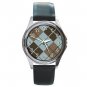 ARGYLE SQUARE Brown Color Round Metal Wrist Watch Unisex 173