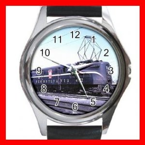 PENNSYLVANIA R.R TRAIN Round Metal Wrist Watch Unisex 175