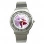 Purple Orchid Flowers Stainless Steel Wrist Watch Unisex 150