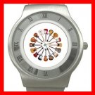 Guitars Circle Music Hobby Stainless Steel Wrist Watch Unisex 168