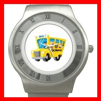 BACK SCHOOL BUS DRIVER Stainless Steel Wrist Watch Unisex 170