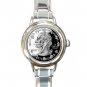 US QUARTER LIBERTY COIN Round Italian Charm Wrist Watch 577