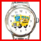 Back SCHOOL BUS DRIVER Round Italian Charm Wrist Watch 579