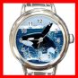 Emerging Killer Whale Marine Round Italian Charm Wrist Watch 581
