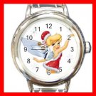 Christmas Tinkerbell Round Italian Charm Wrist Watch 595