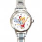 Christmas Tinkerbell Round Italian Charm Wrist Watch 595