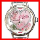 King of Rock Music Round Italian Charm Wrist Watch 596