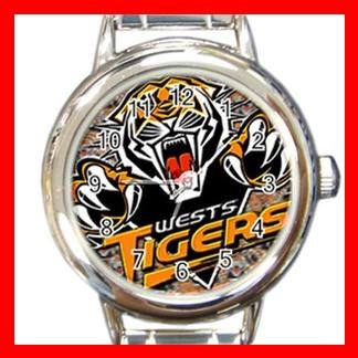 Wests Tigers Football Sports Round Italian Charm Wrist Watch 601