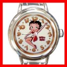 BETTY BOOP On Time Round Italian Charm Wrist Watch 606