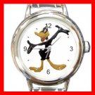 Daffy Duck Kids Round Italian Charm Wrist Watch 607