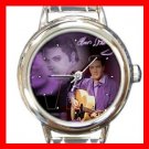 King Of Rock Music Round Italian Charm Wrist Watch 608