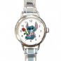 Stitch Love Rose Romantic Round Italian Charm Wrist Watch 609