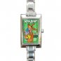 Yogi Bear Kids Rectangle Italian Charm Wrist Watch 001