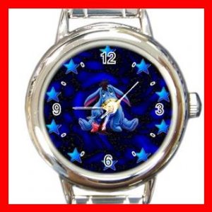 Eeyore Cool Round Italian Charm Wrist Watch 614
