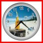 SUMMER CORONA BEACH SCENE Wall/Decor Clock-Silver 002