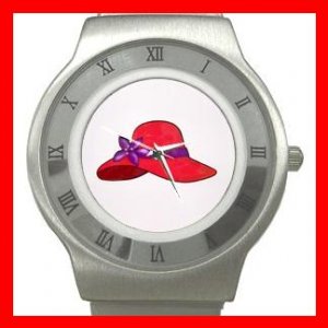 RED HAT SOCIETY LADIES Fun Stainless Steel Wrist Watch Unisex 185