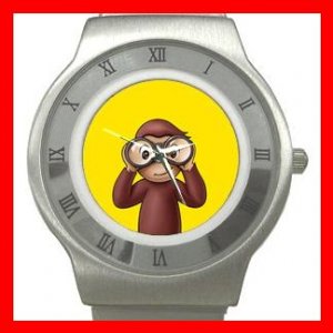 Curious George Monkey Kids Stainless Steel Wrist Watch Unisex 187