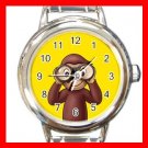 Curious George Monkey Kids Italian Charm Wrist Watch 621