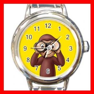Curious George Monkey Kids Italian Charm Wrist Watch 621