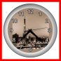 EIFFEL TOWER Paris France Wall Clock-Silver 017
