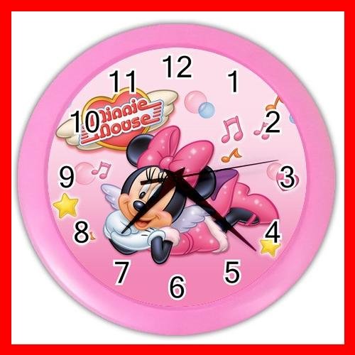 Minnie Mouse Girls Decor Wall Clock-Pink 032