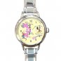 Mickey Mouse Friends MOM Mother's Day Italian Charm Wrist Watch 629