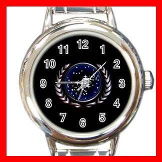 STAR TREK FEDERATION OF PLANETS LOGO Italian Charm Wrist Watch 632