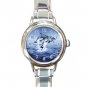 DOLPHINS LEAPING SEA Italian Charm Wrist Watch 634