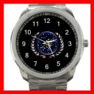 STAR TREK FEDERATION OF PLANETS LOGO Silvertone Sports Metal Watch 005