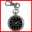 STAR TREK FEDERATION OF PLANETS LOGO Silvertone Key Chain Watch 004