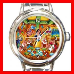 Snow White & Seven Dwarf Kids Italian Charm Wrist Watch 636