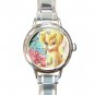 Tinkerbell Disney Kids Round Italian Charm Wrist Watch 638