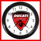 DUCATI Motorcycles Collectable Decor Wall Clock-Black 036
