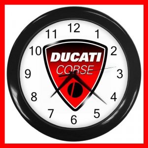 DUCATI Motorcycles Collectable Decor Wall Clock-Black 036