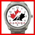 Hockey TEAM CANADA NHL Silvertone Sports Metal Watch 012
