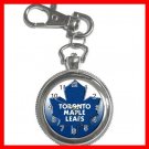 Toronto MAPLE LEAFS Silvertone Key Chain Watch 009