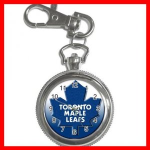 Toronto MAPLE LEAFS Silvertone Key Chain Watch 009