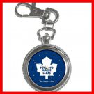Toronto MAPLE LEAFS Silvertone Key Chain Watch 010