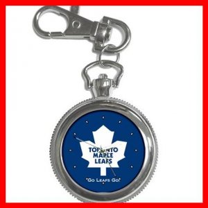 Toronto MAPLE LEAFS Silvertone Key Chain Watch 010
