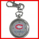 Hockey Montreal Canadians Canadiens HABS NHL Silvertone Key Chain Watch 012