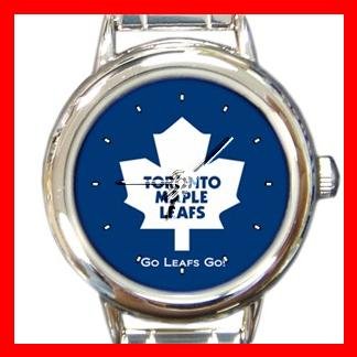 Toronto Maple Leafs Round Italian Charm Wrist Watch 639