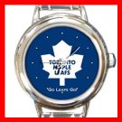 Toronto Maple Leafs Round Italian Charm Wrist Watch 639