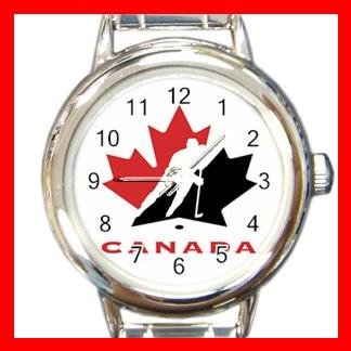 Hockey TEAM CANADA NHL Round Italian Charm Wrist Watch 640