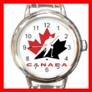 Hockey TEAM CANADA NHL Round Italian Charm Wrist Watch 640